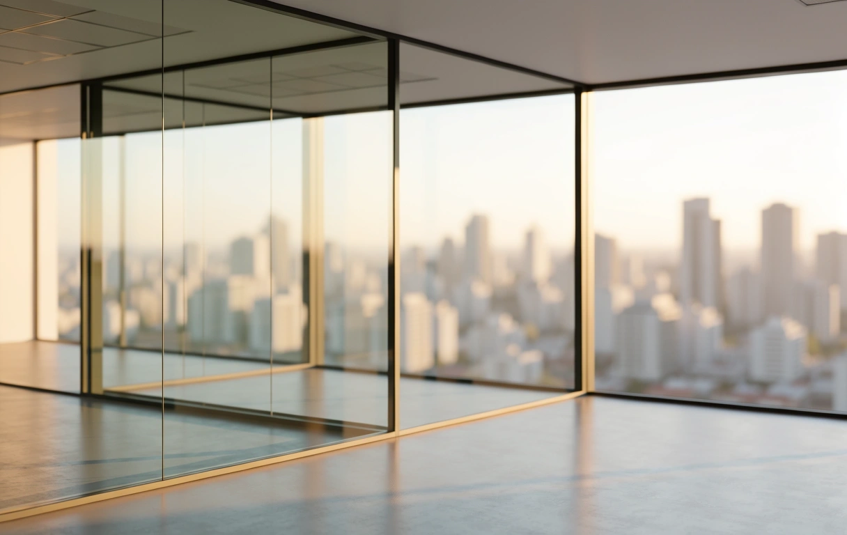 Escritório corporativo moderno no Brasil